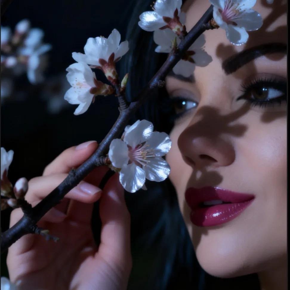 Beauty-Porträt mit Kirschblüten – Hatice İmrak Beauty & Akademy, Aachen